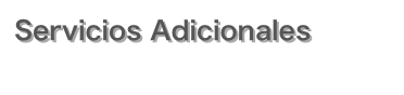 Servicios Adicionales